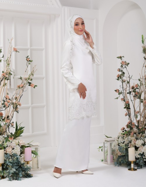 BK MODERN BRIDAL RYSTEENA (BJK-L-03 NEW) IN OFF WHITE
