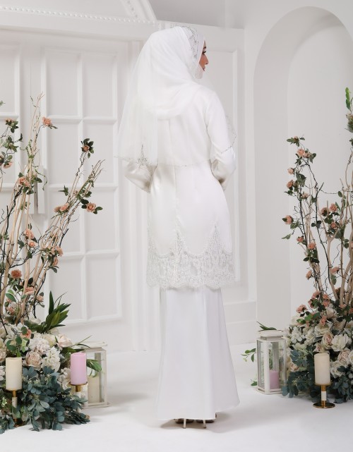 BK MODERN BRIDAL RYSTEENA (BJK-L-03 NEW) IN OFF WHITE