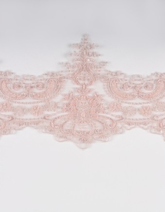 OLIVIA BORDER LACE BEADED IN PINK