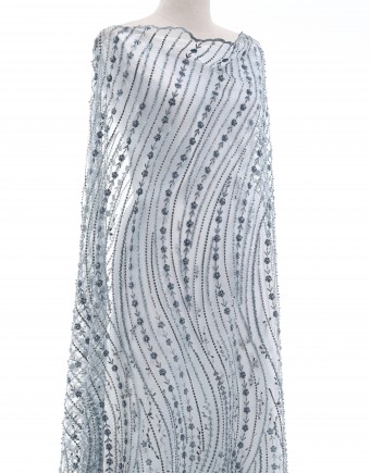 BELLA PEARL BEADED LACE IN BLUE