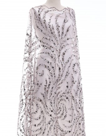 BERLY BEADED LACE IN PURPLE