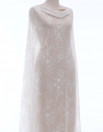 HANSEL SEQUIN BEADED LACE IN WHITE