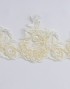 LUNA BORDER LACE BEADED (DES 2) IN CREAM