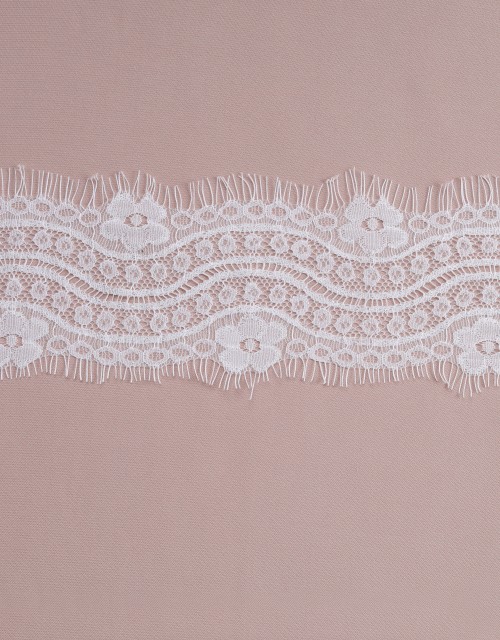 JULIA BORDER FRENCH LACE PANEL (DES 2) IN WHITE