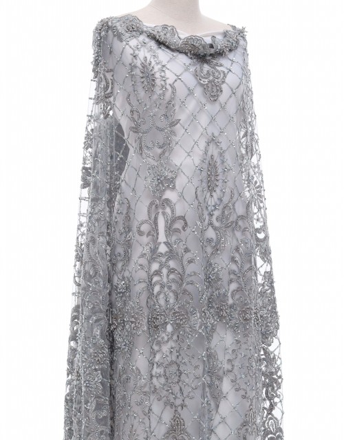 EVE BEADED LACE IN GREY