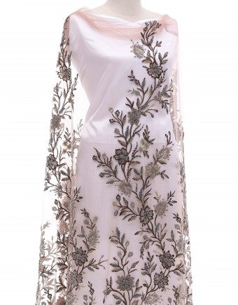 IZZY BEADED LACE IN BROWN