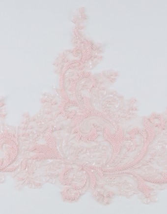 CLARISSA BEADED LACE IN BABY PINK