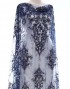 AMY BEADED LACE IN NAVY BLUE