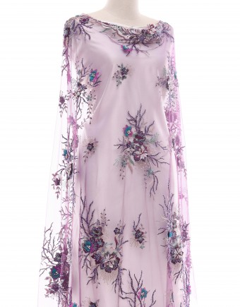 WILLA PEARL BEADED LACE IN PURPLE