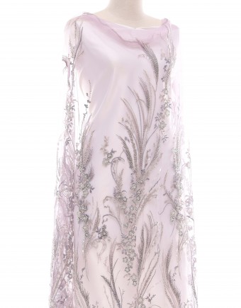 KINSLEY BEADED LACE IN DUSTY PURLE