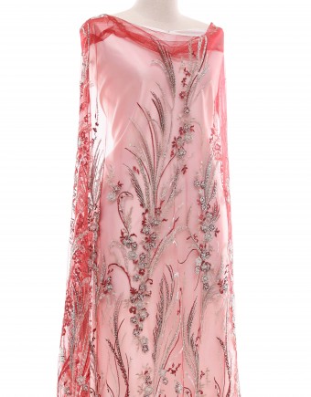 KINSLEY BEADED LACE IN RED