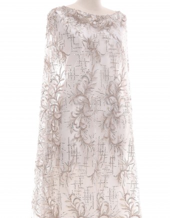 CHARLIE PEARL BEADED LACE IN BROWN