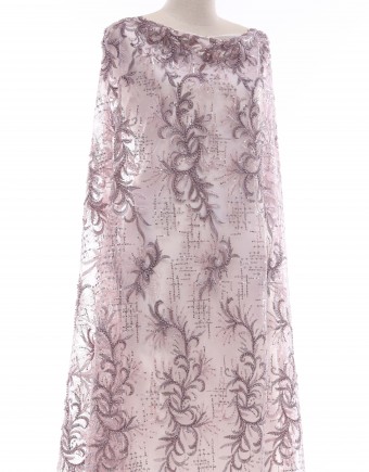 CHARLIE PEARL BEADED LACE IN PURPLE