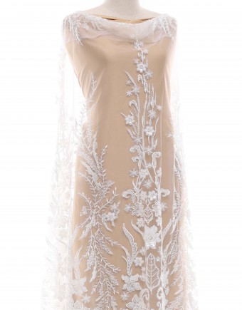 BELLE BEADED LACE IN RED