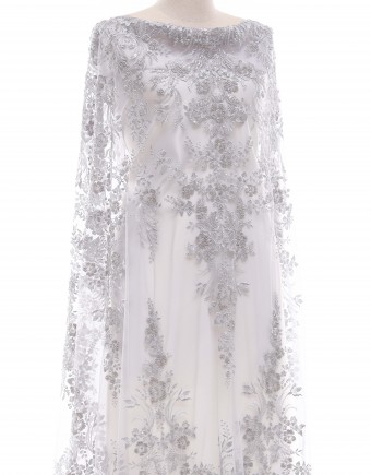 AURELIE BEADED LACE IN GREY