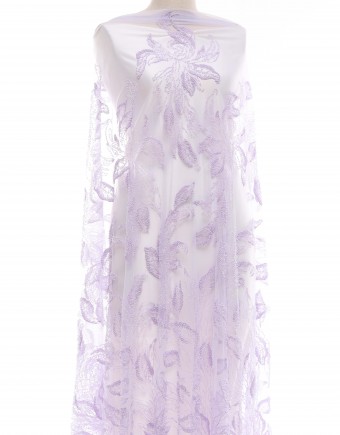 CASSIDY HEAVY BEADED LACE IN LIGHT PURPLE