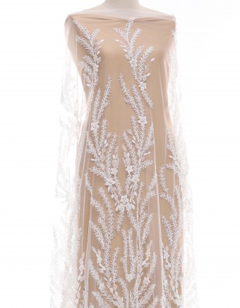 HADLEY BEADED LACE IN OFF WHITE