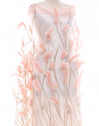 CHLEO BEADED LACE IN PINK