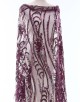 AZALEA SEQUIN BEADED LACE IN PLUM