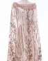 ALLAMANDA SEQUIN BEADED LACE IN BROWN