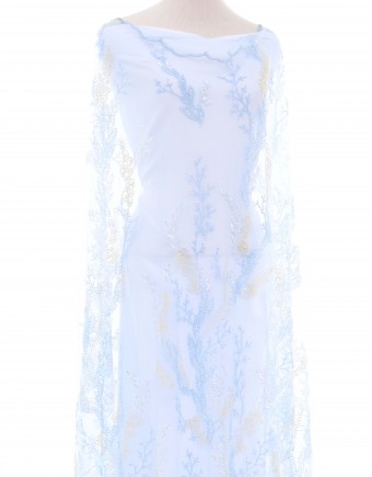 URSA BEADED LACE IN ICE BLUE