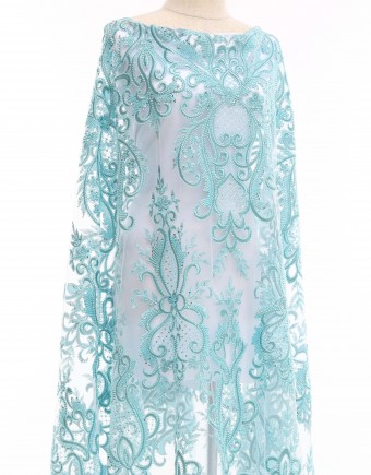 LANA BEADED LACE IN ICE BLUE