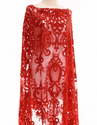 LANA BEADED LACE IN RED