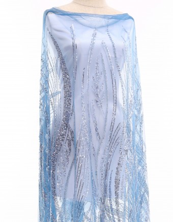 DARCI BEADED LACE IN BLUE