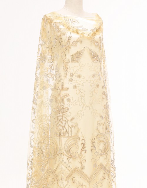 STELLA YELLOW BEADED LACE