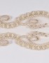 LAURA BORDER LACE BEADED IN GOLD