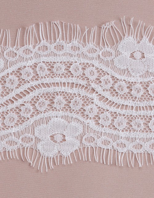 JULIA BORDER FRENCH LACE PANEL (DES 2) IN WHITE