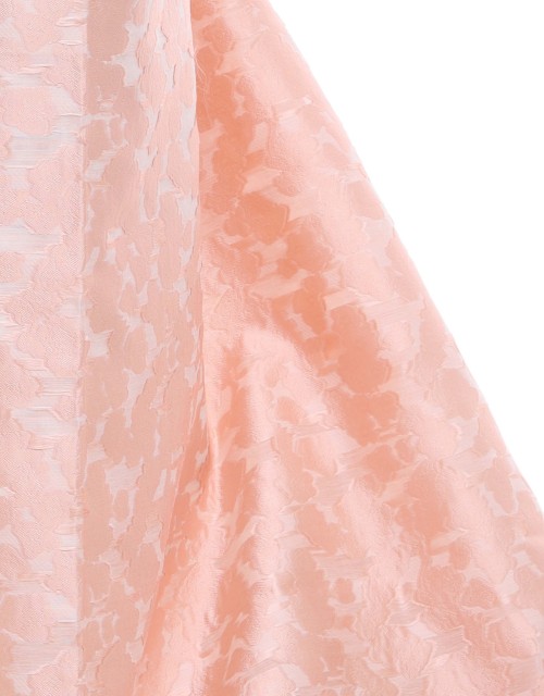 ITALIAN BROCADE PRINTED DESIGN DEXUN 60" (DES 5) WHITE/PEACH