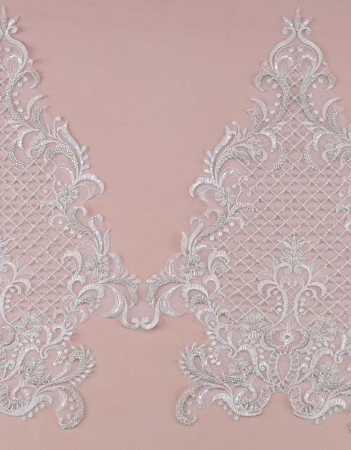 ALISON BORDER LACE IN GREY