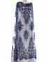 AMY BEADED LACE IN NAVY BLUE