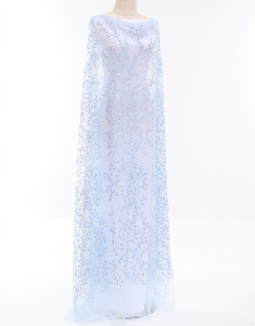 LAYLIN BEADED LACE IN ICE BLUE