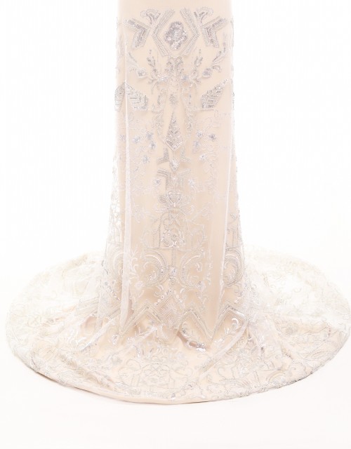 STELLA WHITE BEADED LACE