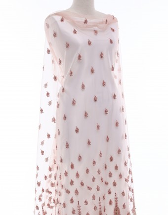GHAZY HEAVY BEADED EXCLUSIVE IN PEACH