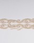 LAURA BORDER LACE BEADED IN GOLD