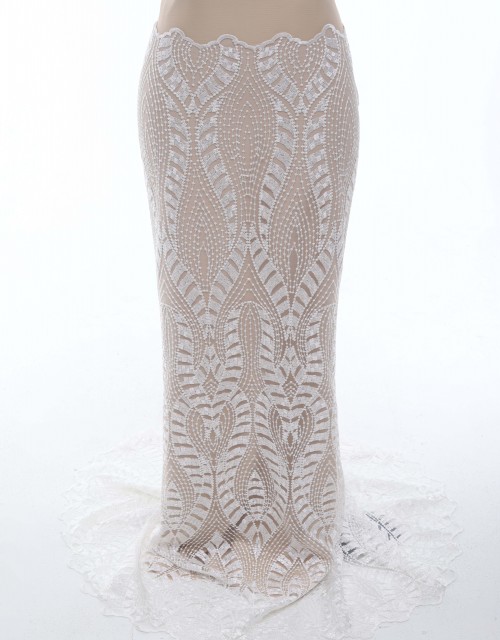 SHAURYA SEQUIN BEADED LACE IN WHITE