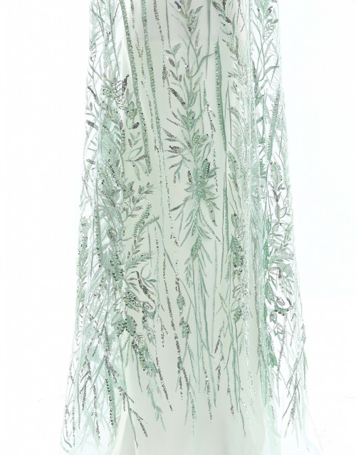 ALLAMANDA SEQUIN BEADED LACE IN GREEN