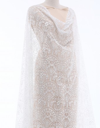 HELLINA PLAIN LACE IN WHITE