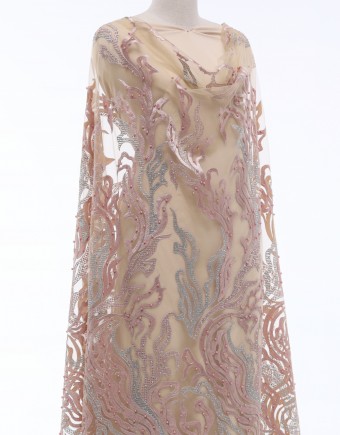 GLORY STONED LACE IN BABY PINK