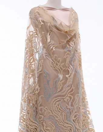 GLORY STONED LACE IN DUSTY PEACH