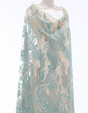 GLORY STONED LACE IN TIFANNY BLUE