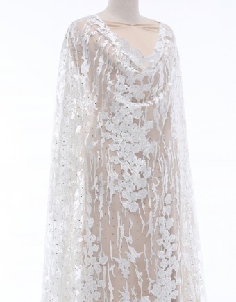 RAE RHINESTONE LACE IN WHITE