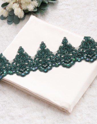 BORDER CORDER SEQUIEEN (DES 4) IN EMERALD GREEN