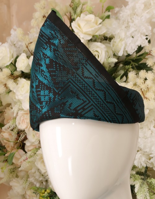SONGKET SUIT 8 IN BLUE TURQUOISE