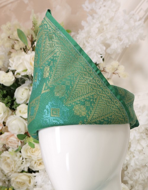 SONGKET SUIT 8 IN FOREST GREEN