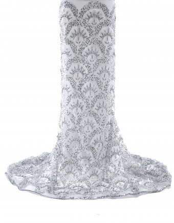 FLUER DE CERCLE LACE IN GRAY
