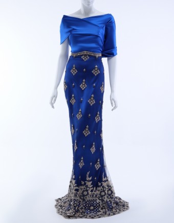 (NEW) HEAVY BEADED EXCLUSIVE IN BLUE